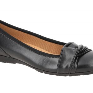 Gabor 04.165 Damen Ballerinas Slipper Schwarz Wedge Keilabsatz Hovercraft Gum...