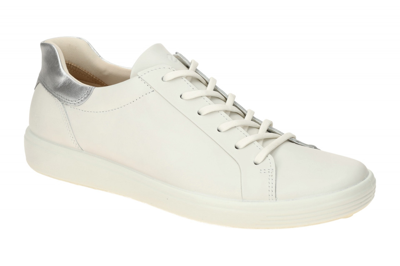 Ecco 470843 Soft 7 Women - Sportliche Sneakers in Wei? / Silber 1 Ecco 470843 Soft 7 Women - Sportliche Sneakers in Wei? / Silber