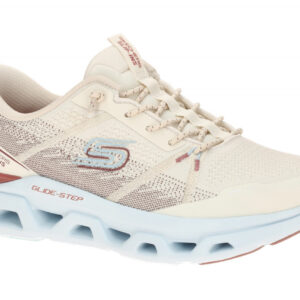 Skechers 150513 NTLB Beige Damen Halbschuhe Sneaker, Gummizug Schnellverschluss