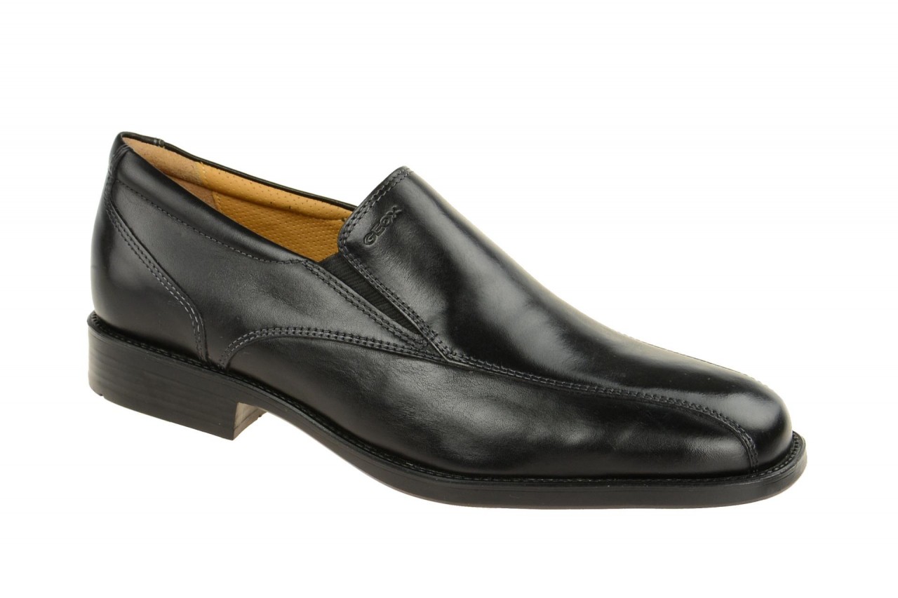 Geox U3257Q Herren Slipper Schwarz Echtleder Glattleder Gummisohle 2cm Absatz 1 Geox U3257Q Herren Slipper Schwarz Echtleder Glattleder Gummisohle 2cm Absatz