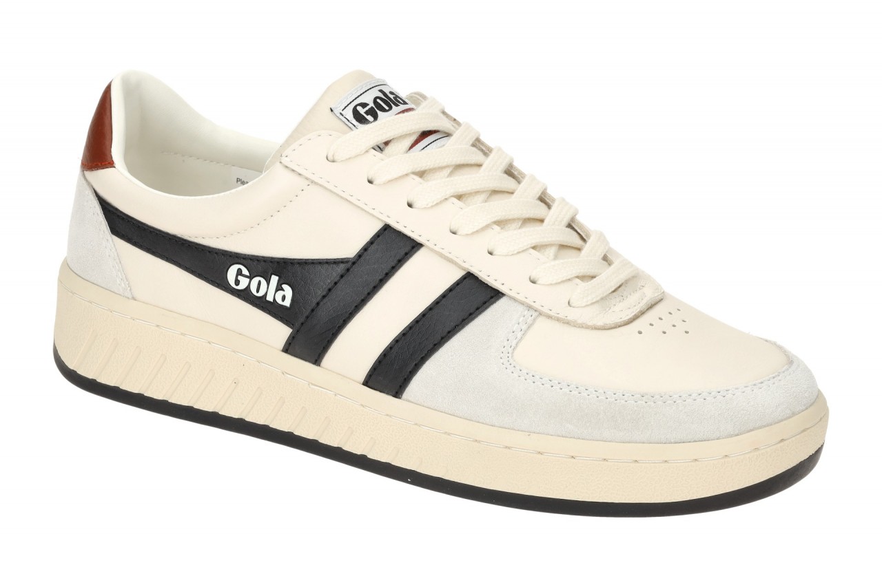 Gola Grand Slam Classic CMB117XG Herren Sneaker Offwhite/Black/Rust Textil In... 1 Gola Grand Slam Classic CMB117XG Herren Sneaker Offwhite/Black/Rust Textil In...