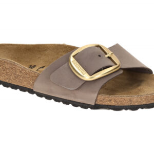 Birkenstock Damen Pantoletten Madrid Big Buckle 1030517 Lila Echtleder Nubuck