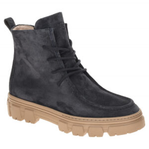 Paul Green Damen Stiefeletten 5499-030 Blau Space Mokassin Boots Echtleder XL...