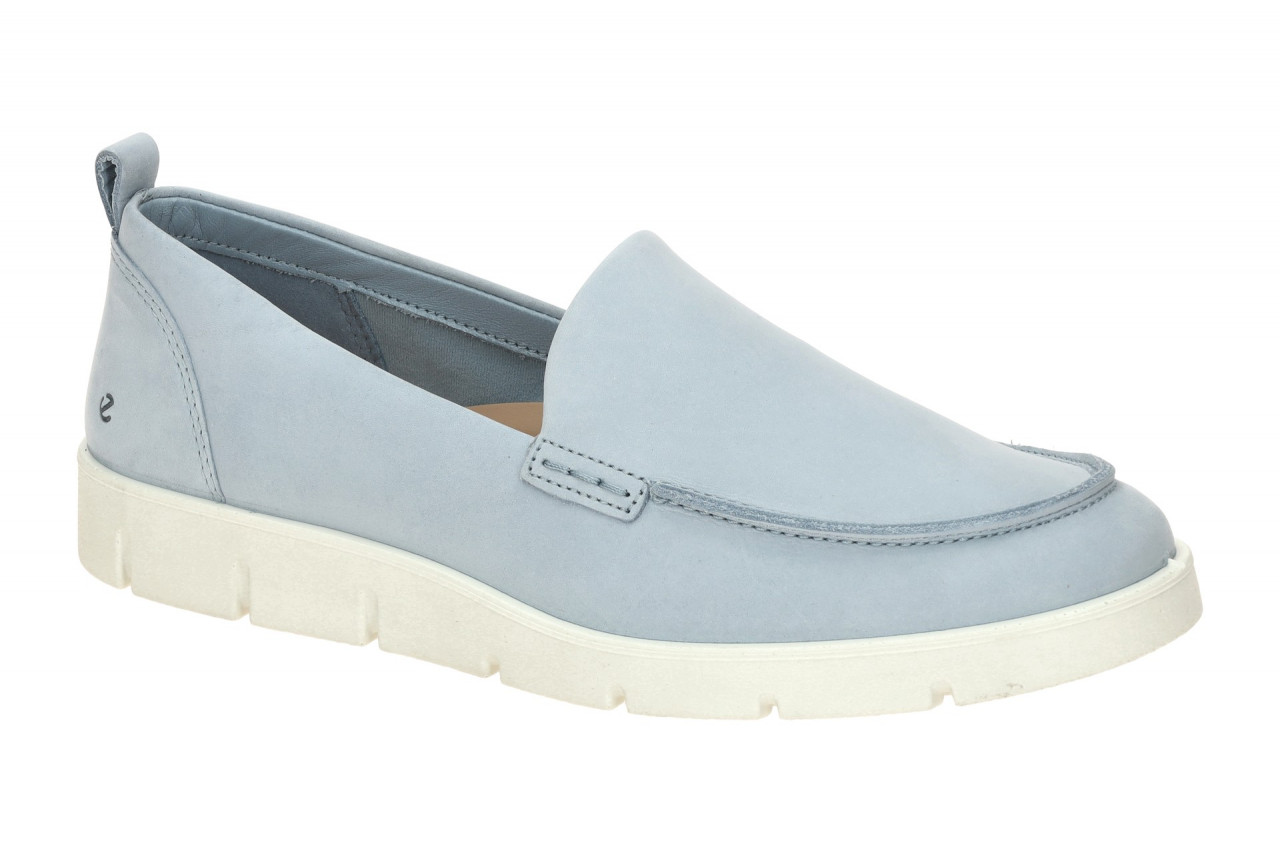 Ecco 28041302434 Bella Summer Loafer in Dusty Blue - Bequeme Damenschuhe 1 Ecco 28041302434 Bella Summer Loafer in Dusty Blue - Bequeme Damenschuhe