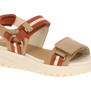 Geox Damen Sandale D65BSC 05415 C5A6B in Braun-beige/brick, wasserdicht und a...