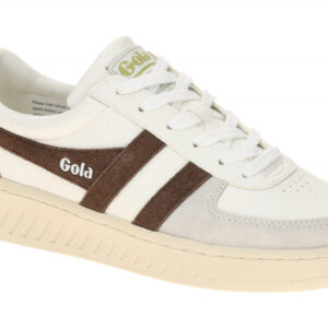 Gola CLA415AT Grand Slam Trident Damen Sneaker Wei?/Braun Gr. G - Normal Weite