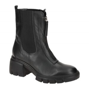 Gabor 31.701.27 Damen Stiefeletten Schwarz, Echtleder, Best Fitting, Blockabsatz