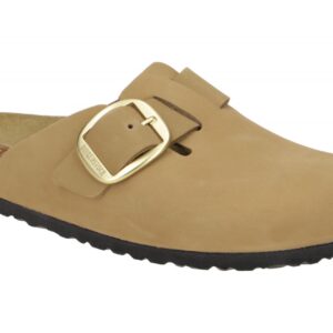 Birkenstock Boston Big Buckle 1017952 Damenschuhe Braun Mud Green Bequeme Pan...