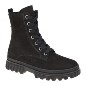 Gabor 92.515 Damenstiefel York schwarz Nubuk Oil mit Schn?rung