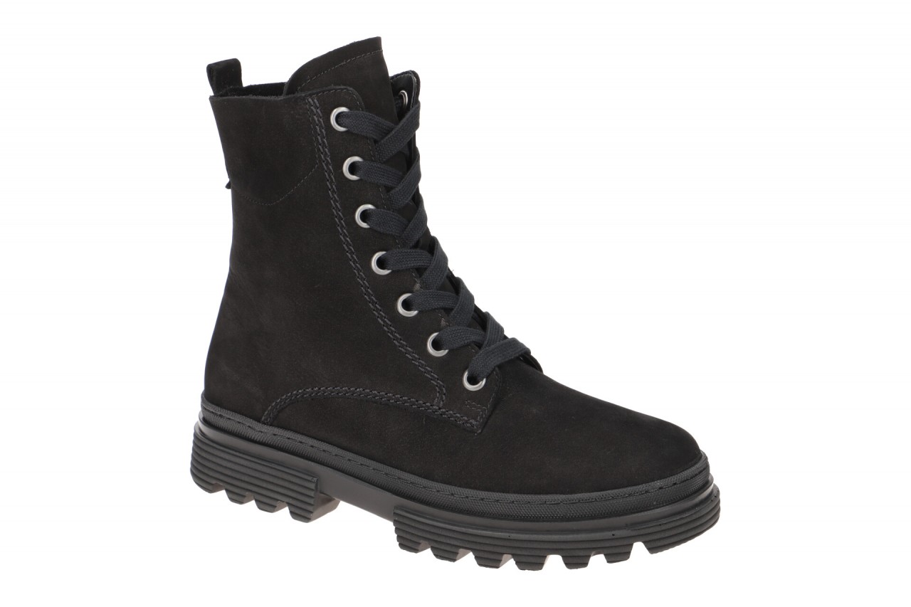 Gabor 92.515 Damenstiefel York schwarz Nubuk Oil mit Schn?rung 1 Gabor 92.515 Damenstiefel York schwarz Nubuk Oil mit Schn?rung