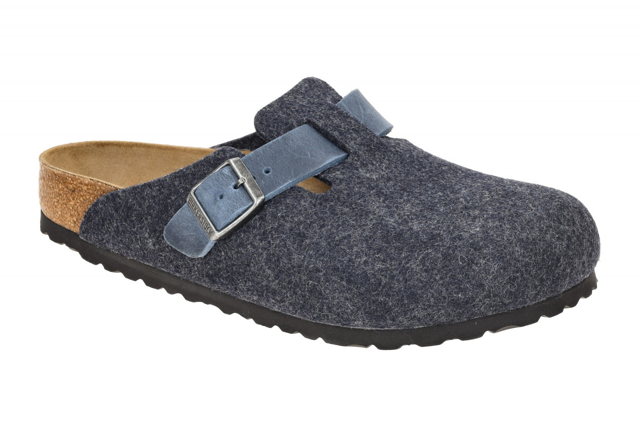 Birkenstock 1028279 Boston BS Herren Pantolette blau midnight leicht und bequem 1 Birkenstock 1028279 Boston BS Herren Pantolette blau midnight leicht und bequem