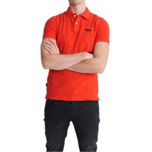 Superdry Herren Classic Pique Short Sleeve Polo Shirt M1100004A rot
