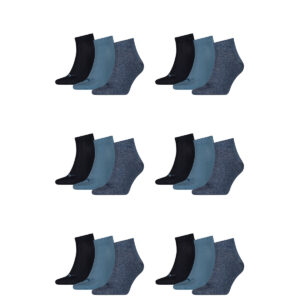 18 Paar Puma Unisex Quarter Socken Sneaker Gr. 35 - 49 für Damen Herren Füßling...