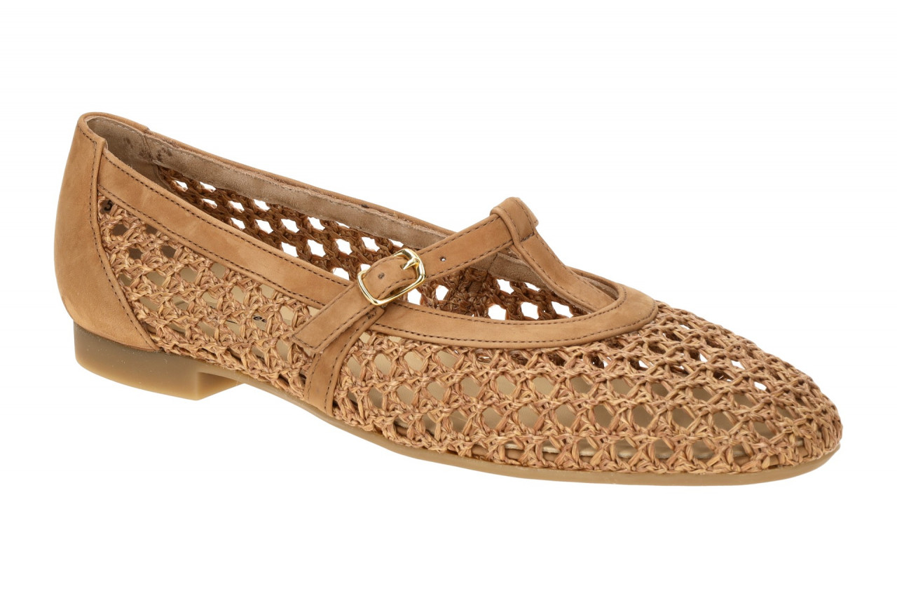 Paul Green Damen Ballerinas 1143-010 braun sisal Mary Jane Stil mit Gummisohle 1 Paul Green Damen Ballerinas 1143-010 braun sisal Mary Jane Stil mit Gummisohle