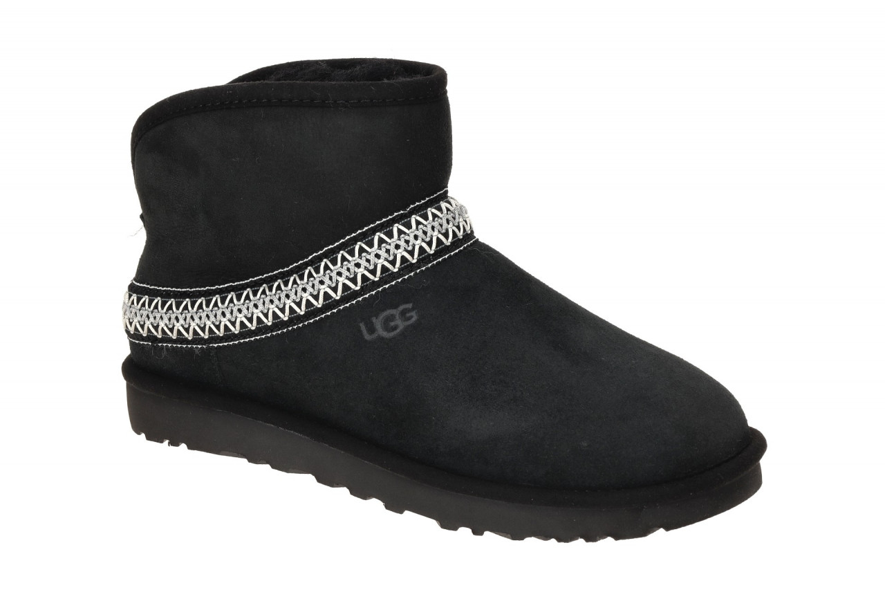 UGG 1158262 BLK Damen Winterstiefel Classic Mini Crescent schwarz Velour Warm... 1 UGG 1158262 BLK Damen Winterstiefel Classic Mini Crescent schwarz Velour Warm...