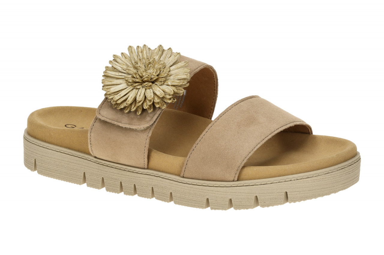 Gabor Damen Pantoletten 83.743 Beige Sand Doppel-Riemen | BEST FITTING 1 Gabor Damen Pantoletten 83.743 Beige Sand Doppel-Riemen | BEST FITTING