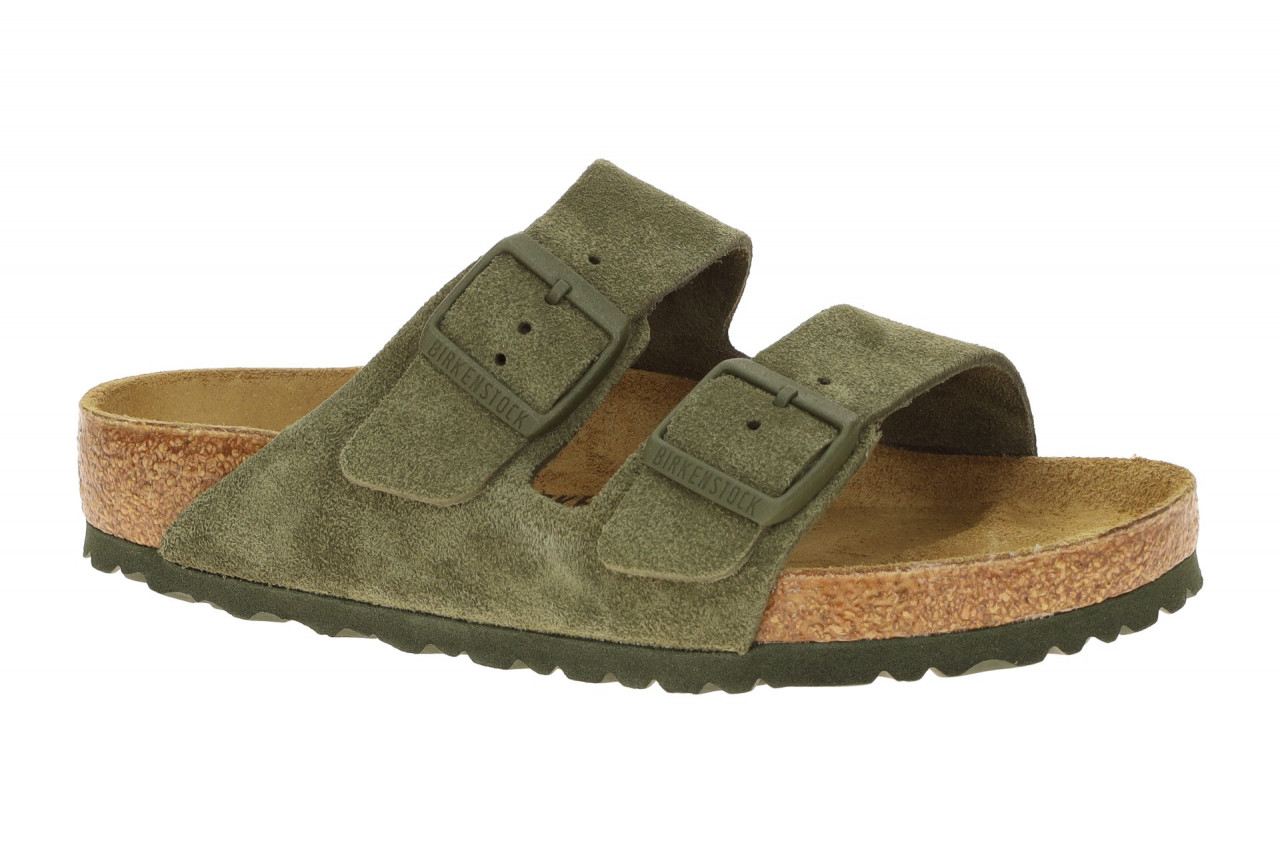 Birkenstock 1025657 BS Arizona thyme Gr?n Pantoletten Echtleder Fu?bett aus K... 1 Birkenstock 1025657 BS Arizona thyme Gr?n Pantoletten Echtleder Fu?bett aus K...