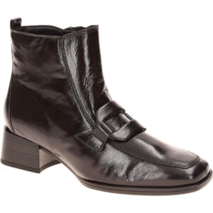 Gabor 8067.03.003 Damen Stiefeletten mocca Echtleder Norweger-Stil Blockabsatz