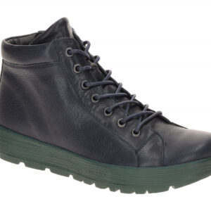 Think 747-8050 Navy Damen Stiefeletten Echtleder Komfort Fu?bett