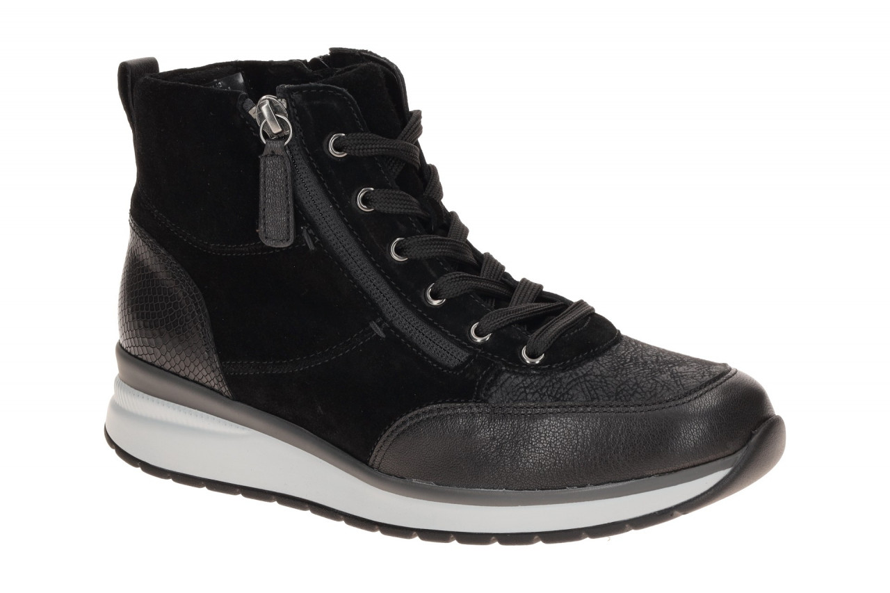 Gabor 8043.02 Damen Stiefeletten Schwarz - Bequeme Mid-Sneakers 1 Gabor 8043.02 Damen Stiefeletten Schwarz - Bequeme Mid-Sneakers
