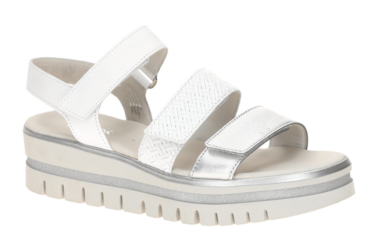 Gabor 84.620.21 Damen Sandalette wei? silber metallic Best Fitting 1 Gabor 84.620.21 Damen Sandalette wei? silber metallic Best Fitting