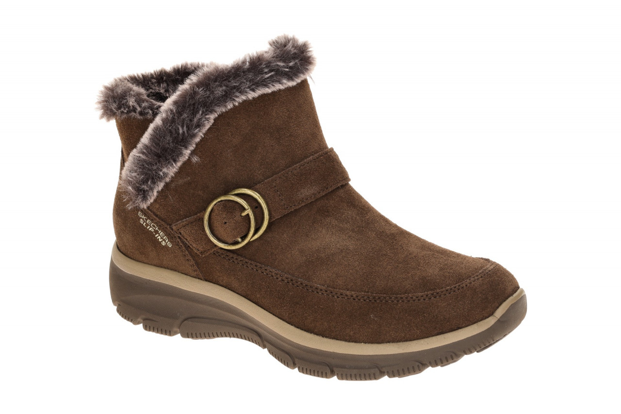 Skechers 168185 CHOC Damen Stiefeletten in Braun - bequeme Schlupf Boots mit ... 1 Skechers 168185 CHOC Damen Stiefeletten in Braun - bequeme Schlupf Boots mit ...