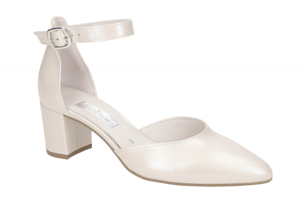 Gabor 81.340.60 Beige Riemchen Pumps Echtleder Blockabsatz 5,5cm F-Weite 1 Gabor 81.340.60 Beige Riemchen Pumps Echtleder Blockabsatz 5,5cm F-Weite