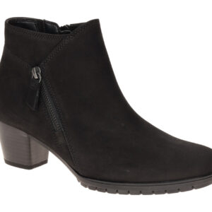 Gabor 8033.01.002 Damen Stiefeletten Schwarz - Elegant, Extra Weit & Komfortabel