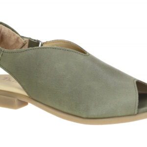 Think 788 Damen Sandale KAMAA - gr?ne Peeptoe Sandalette