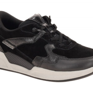 Gabor 0104.02.001 ROLLINGSOFT Damenschuhe Schwarz Sneaker Textil Fu?bett