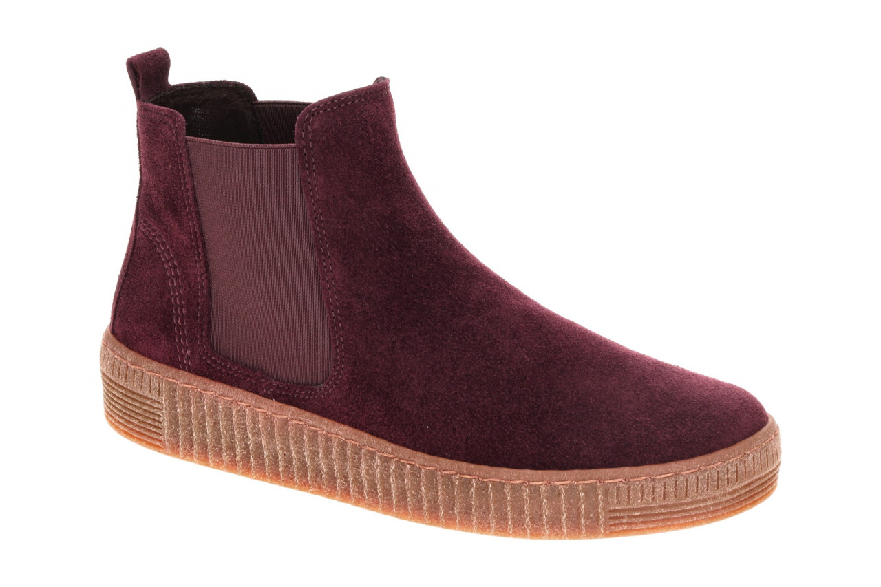 Gabor Damen Stiefeletten 8013.02.012 Mulberry Rot Bequeme Chelsea-Boots 1 Gabor Damen Stiefeletten 8013.02.012 Mulberry Rot Bequeme Chelsea-Boots