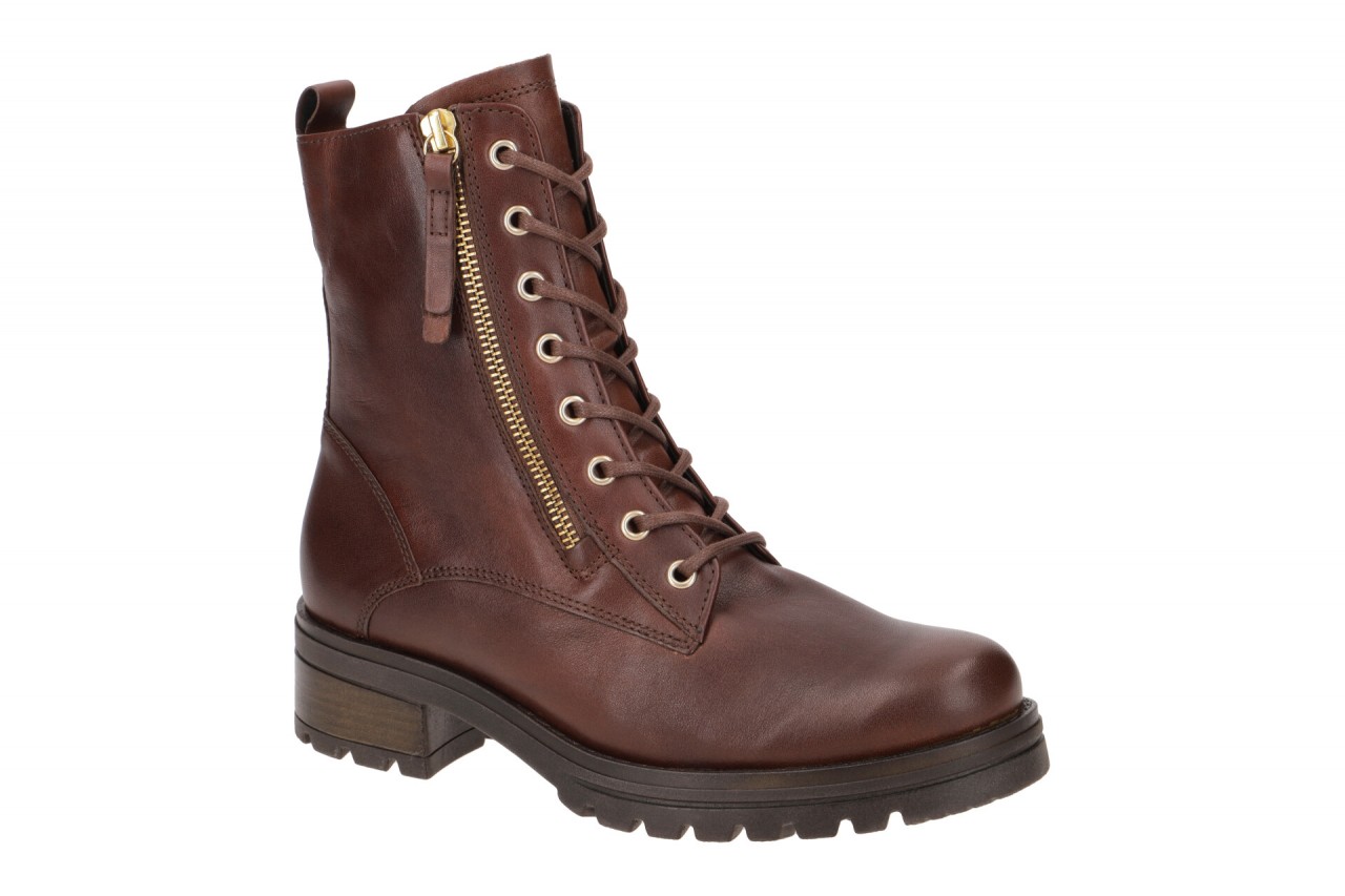 Gabor 72.785 - KRETA - Damen Stiefeletten Braun Sattel Effect/Gold Blockabsat... 1 Gabor 72.785 - KRETA - Damen Stiefeletten Braun Sattel Effect/Gold Blockabsat...