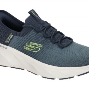 Skechers 232932 NVLM Edgeride Raygo Herren Slipper blau lime Air Cooled Memor...