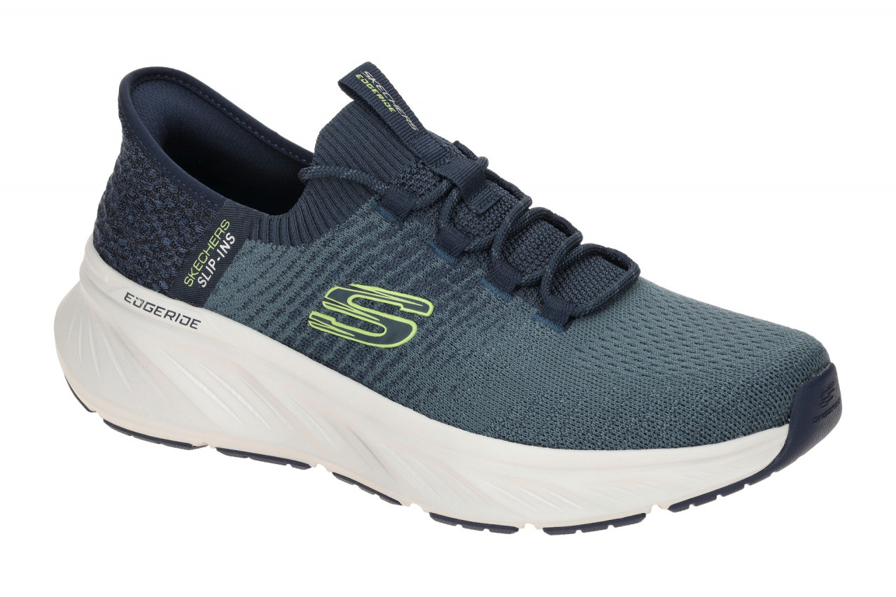 Skechers 232932 NVLM Edgeride Raygo Herren Slipper blau lime Air Cooled Memor... 1 Skechers 232932 NVLM Edgeride Raygo Herren Slipper blau lime Air Cooled Memor...