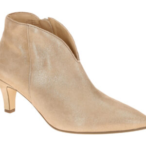 Gabor 8017.01.007 Damen Stiefeletten Beige Sand High-Heels Echtleder Spitz Pf...