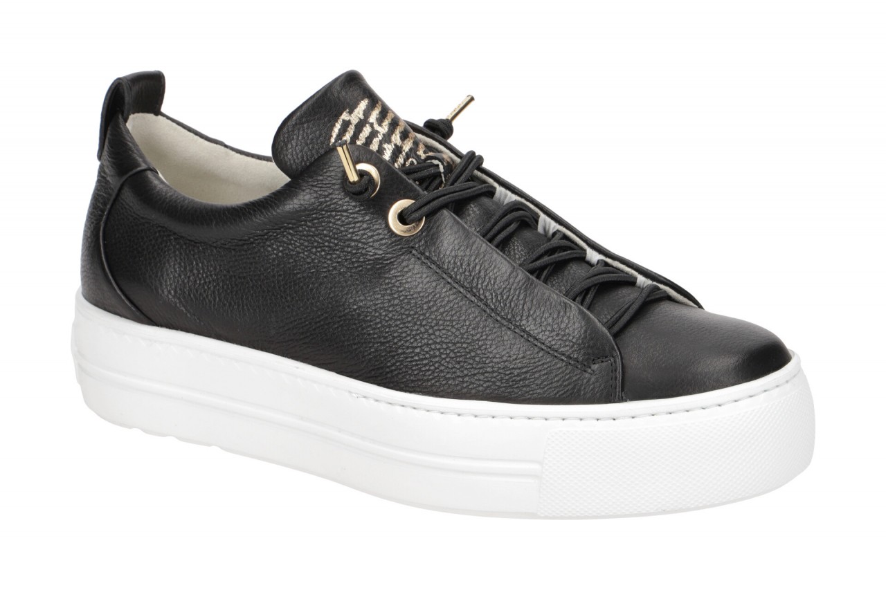 Paul Green Damen Halbschuhe 5017-02 Schwarz Gold Sneaker Echtleder Fu?bett 1 Paul Green Damen Halbschuhe 5017-02 Schwarz Gold Sneaker Echtleder Fu?bett