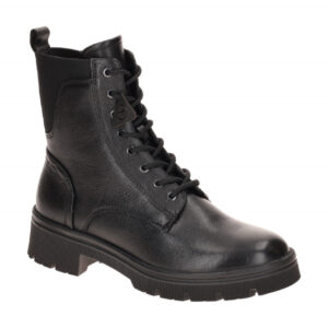 Tamaris 1-25222-47 001 Damen Stiefeletten Schwarz - bequeme Lace Up Boots