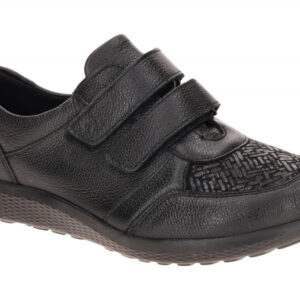 Waldl?ufer 815M30 M-IRA Damen Slipper Schwarz OrthoTritt Keilabsatz
