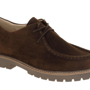 CAPRICE 23612 Damen Halbschuhe dunkelbraun Rauhleder bequeme Schn?rung