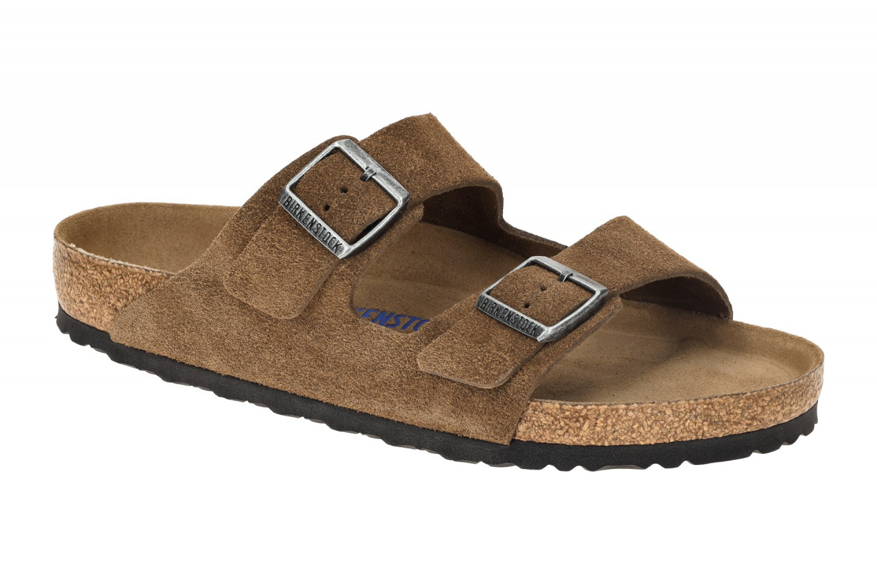 Birkenstock 1030863 BS Arizona Herren Pantolette Braun - dark tea fb Weichbet... 1 Birkenstock 1030863 BS Arizona Herren Pantolette Braun - dark tea fb Weichbet...