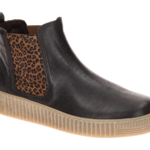 Gabor Damen Stiefeletten 8013.02.015 in Braun moro, Wedge Absatz 1,5cm