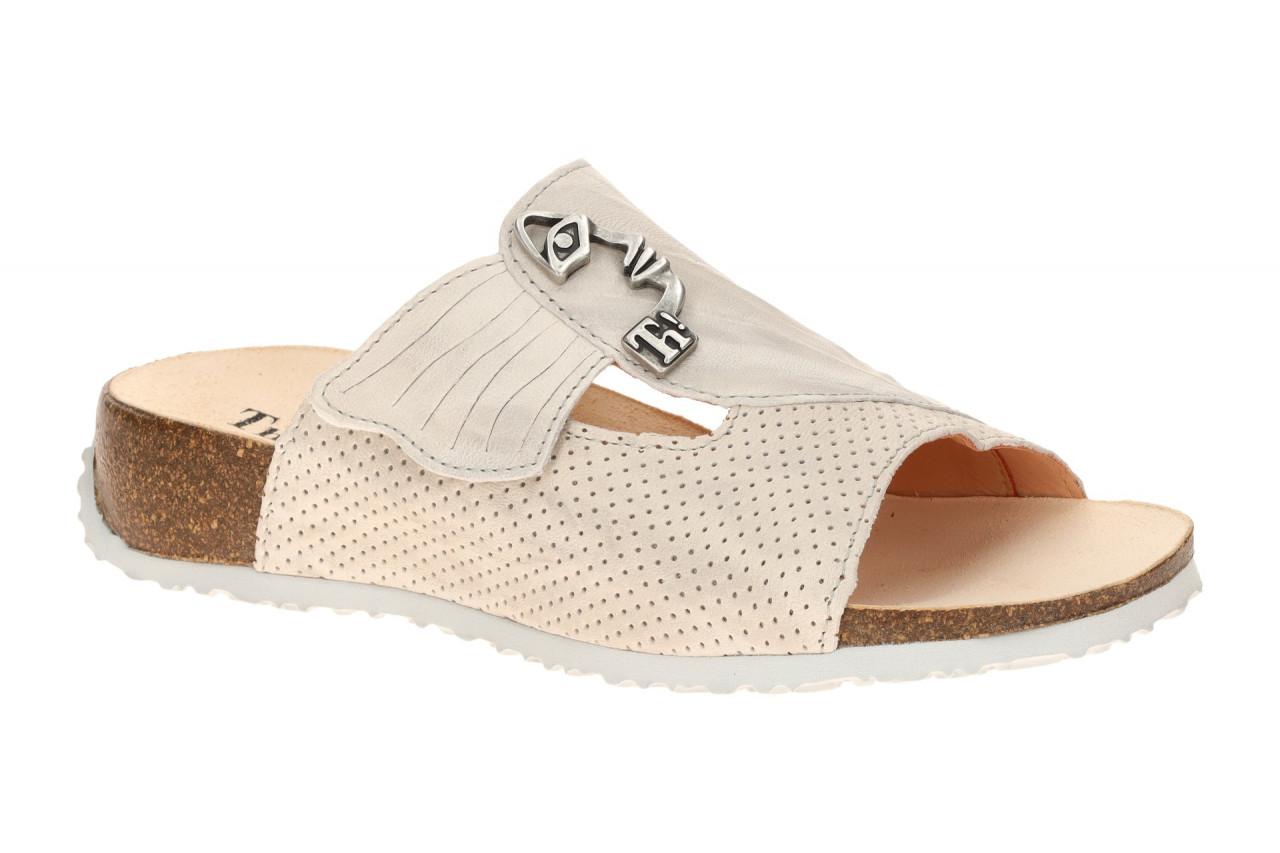 Think 124 MIZZI Damenschuhe Pantoletten Wei? - pearl/kombi Echtleder Fu?bett ... 1 Think 124 MIZZI Damenschuhe Pantoletten Wei? - pearl/kombi Echtleder Fu?bett ...