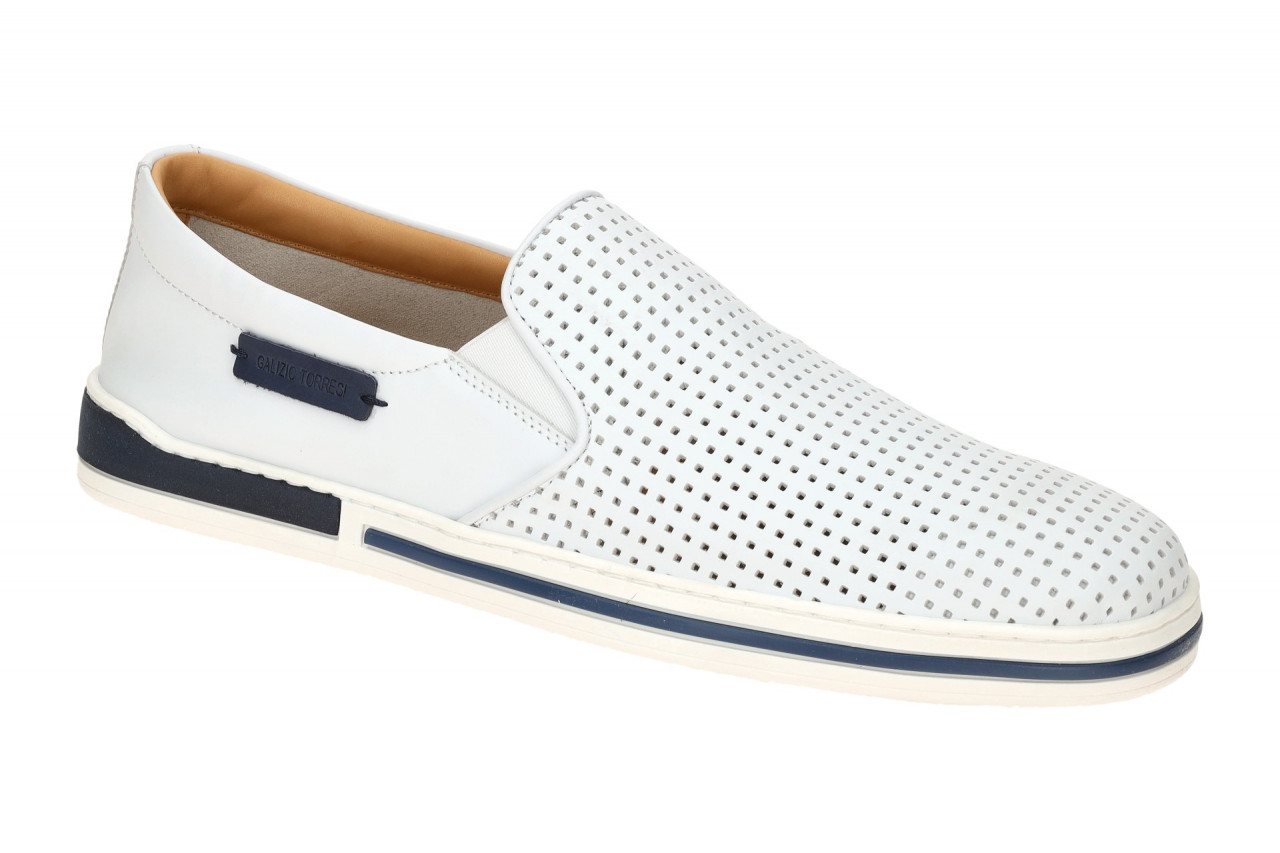 Galizio Torresi Herrensportliche Slipper 440810A wei? + blau (bianco / blu) E... 1 Galizio Torresi Herrensportliche Slipper 440810A wei? + blau (bianco / blu) E...