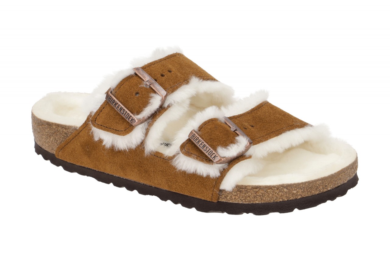 Birkenstock 1001128 BS Arizona_Shearling Braun Mink Lammfell Pantoletten 1 Birkenstock 1001128 BS Arizona_Shearling Braun Mink Lammfell Pantoletten