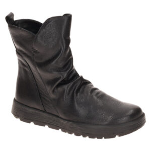 Think 3-001381-0000 COMODA Damen Stiefeletten Schwarz - Bequeme Zip Booties