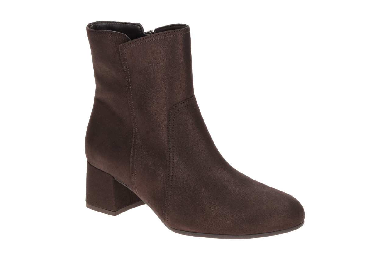 Gabor Damen Stiefeletten 8063.01 Mocca Braun Velour-Leder Weit-Rei?verschlu? 1 Gabor Damen Stiefeletten 8063.01 Mocca Braun Velour-Leder Weit-Rei?verschlu?