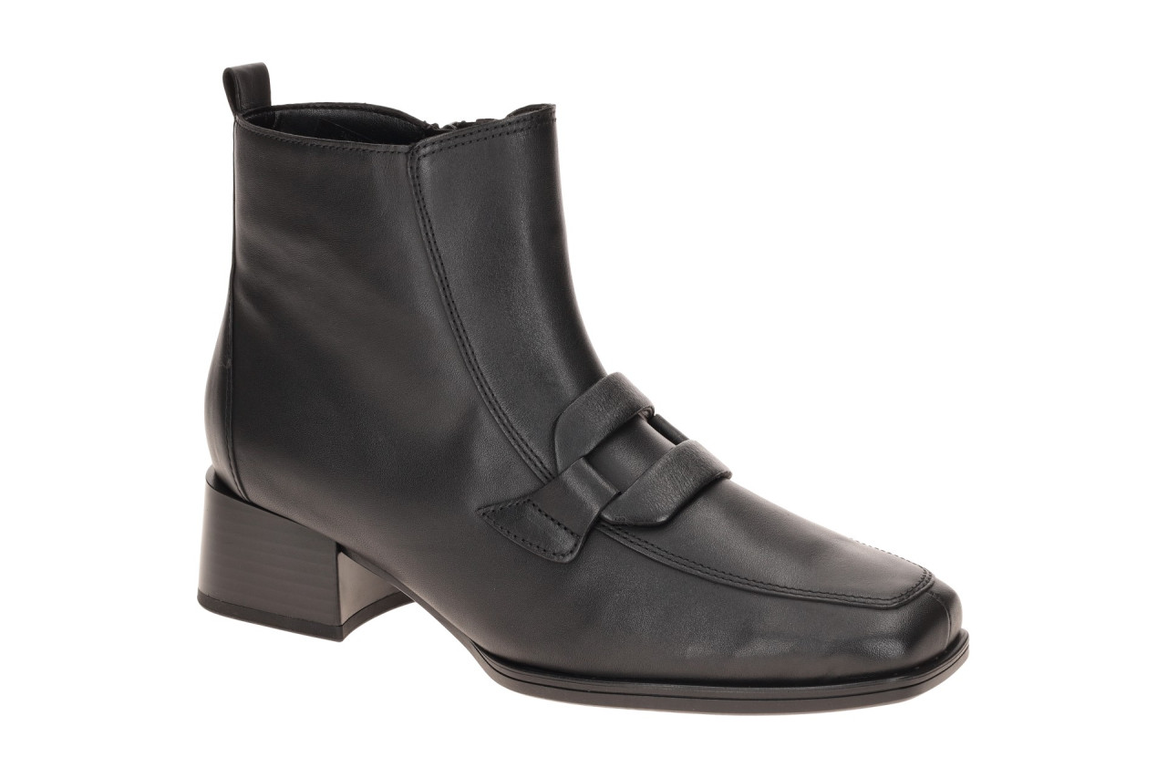 Gabor Damen Stiefeletten 8067.03 Schwarz - elegante Ankle Boots im Norweger Stil 1 Gabor Damen Stiefeletten 8067.03 Schwarz - elegante Ankle Boots im Norweger Stil