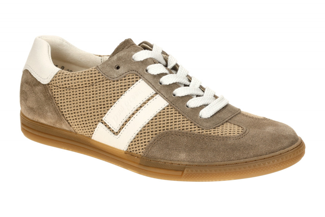 Paul Green Damen Sneaker 5450-26 in Braun antelope/almond, Velourleder + Text... 1 Paul Green Damen Sneaker 5450-26 in Braun antelope/almond, Velourleder + Text...