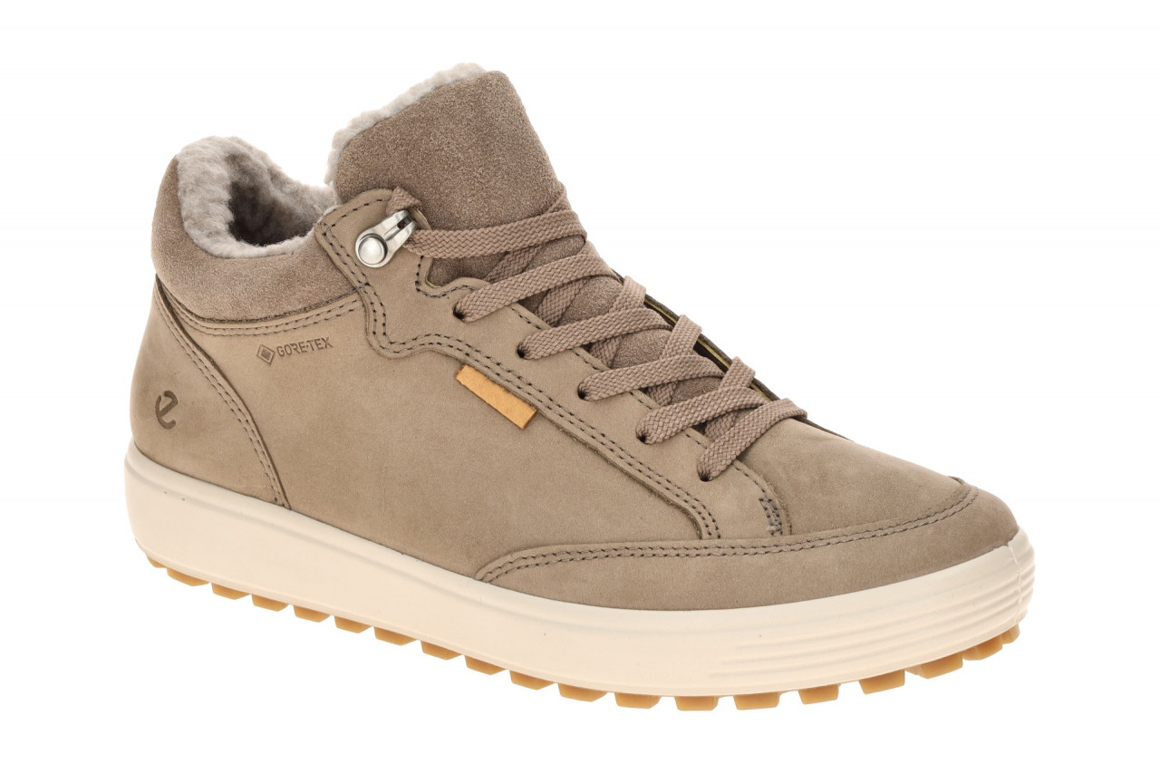 Ecco 450493 Mid Sneaker taupe - wasserdicht, warm gef?ttert, leicht 1 Ecco 450493 Mid Sneaker taupe - wasserdicht, warm gef?ttert, leicht