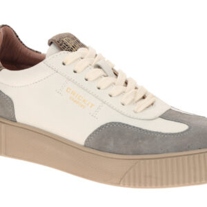 CRICKIT Ula Plateau Sneaker Damenschuhe wei?/agave 3cm Plateau EVA Sohle